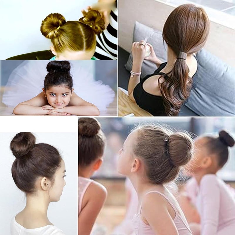 FORESRUM 4 Pcs Magic Donut Hair Accessories - Ballet Bun Makers for Women and Kids (4 Blonde) - Image 5